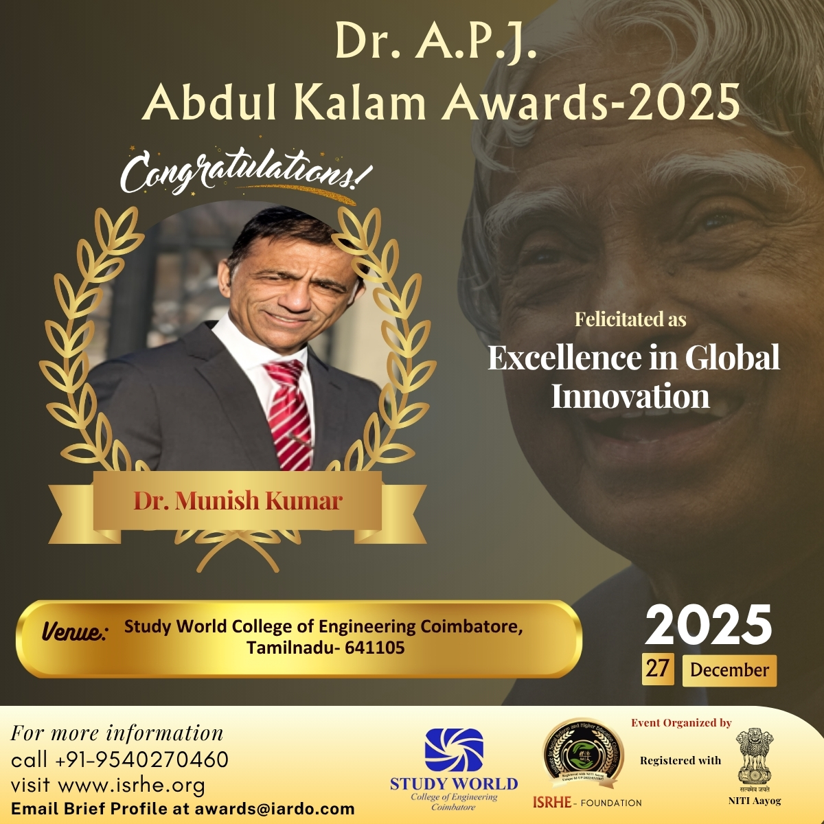 Dr. Munish Kumar